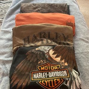 4-Harley Davidson TShirts 3X